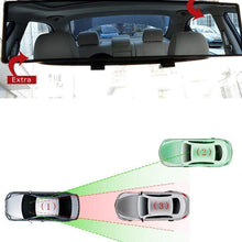 iJDMTOY Universal Fit JDM 300mm 12-Inch Wide Anti-Glare Blue Tint Curve Convex Clip On Rear View Mirror For Car SUV Van Truck, etc