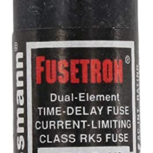 Cooper Bussmann FRS-R-1/2 Dual Element Time-Delay Fuse, Class RK5, 600V, 1/2A