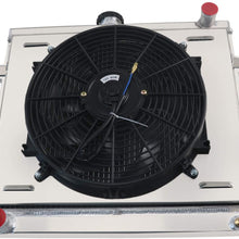 CoolingSky 3 Row All Aluminium Radiator + 14" Fan W/Shroud Combo & Thermostat Relay Kit for 1984-1995 Toyota Pickup 4Runner 2.4L MT