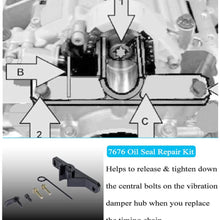 2241 Front Crankshaft Oil Seal Remover and Installer Kit & 2801 Flywheel Holder Flex Plate Lock Tool & 7676 Oil Seal Repair Kit with Balance Shaft Fits for BMW N20 N26 Engines (3-Set)