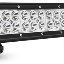 LED Light Bar Nilight 20 Inch 126w LED Work Light Spot Flood Combo Led Bar Off Road Lights Driving Lights Led Fog Light Jeep Lights Boat Lighting, 2 Years Warranty
