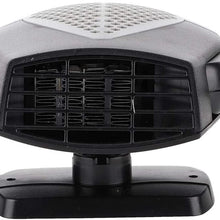 Car Heating Fan, 24V Car Vehicle Portable Heating Fan Heater Defroster Demister Practical Accessory(Red Black)