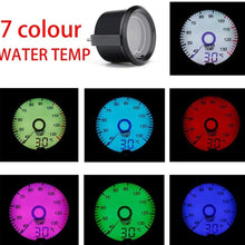 XinQuan Wang 52mm LCD Liquid Crystal 7 Color Virtual Pointer Display Water Temperature Meter Celsius Auto Gauge (Color : with 30mm, Size : Free)