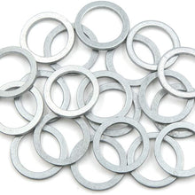 X AUTOHAUX 20pcs Engine Oil Crush Washers Drain Plug Gaskets 18mm ID. 23.9mm OD. for Car