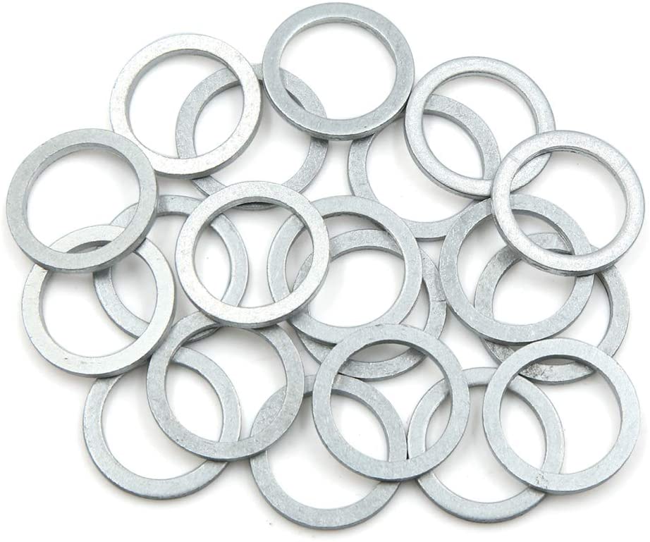 X AUTOHAUX 20pcs Engine Oil Crush Washers Drain Plug Gaskets 18mm ID. 23.9mm OD. for Car