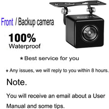 Front Rear View Backup Camera HD 170 Degree Wide Angle Waterproof Nigh Vision Reverse Cameras for 12V Cars