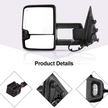 ANPART Towing Mirrors Fit for 2014-2018 1500 2015-2019 2500 HD 3500 HD Tow Mirrors With A Pair LH and RH Side Power with Heating Turn Signal Lamp Clearance Light