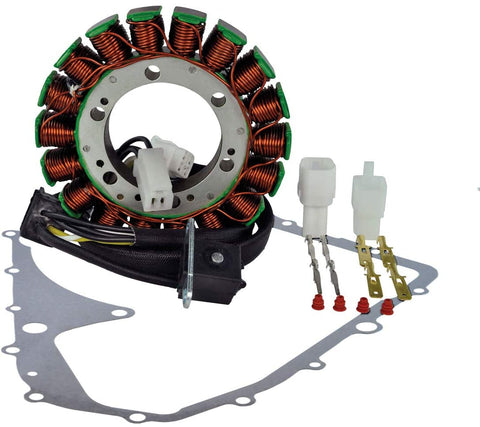 Kit Stator + Crankcase Cover Gasket for Suzuki LTA 400 Eiger 4x4 Auto 2002-2007 LTA400