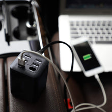 2020 Upgraded 150W Power Inverter Truck/RV Inverter 12V DC to 110V AC Converter with 4 AC Outlets 2.4A USB+QC 3.0+Type C Ports Modified Wave Inverter