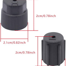 ApplianPar AC R134a Valve Cap Air Conditioning Service System Charging Port Cover Leakproof Hat A/C 13mm Low and 16mm High Pressure Side Pack of 10