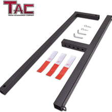 TAC 2" Truck Bed Trailer Hitch Mount Extender 500 LBS Capacity Utility Adjustable Universal Pick Up Extension Rack for Kayak Canoe Ladder Lumber Pipes Cargo Carrier Accessories with Pins