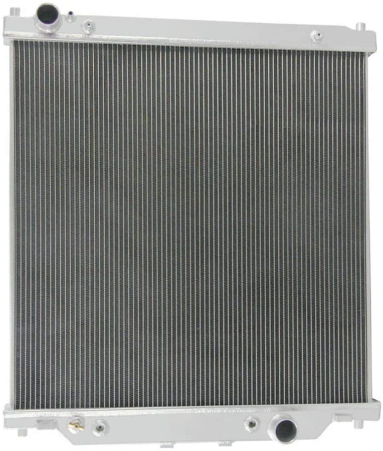 OzCoolingParts Pro 2 Row Dual Core Aluminum Radiator for 2003-2007 2004 2005 2006 Ford F-250 F-350 F-450 F-550 F53 Super Duty V8 6.0L Turbo Diesel Powerstroke
