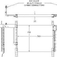 OE Replacement A/C Condenser FORD BRONCO 1980-1993 (Partslink FO3030133|FO3030179|FO3030180)