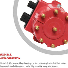 Ignition Distributor Compatible with 1987-1997 GMC Chevy 5.0L 5.7L 7.4L C/K Pickup Truck Van Big Blocks Small Blocks 305 350 454 HEI652R Red Cap