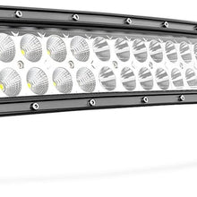 LED Light Bar Nilight 22Inch 120W Curved Spot Flood Combo LED Driving Lamp Off Road Lights LED Work Light for Trucks Boat Jeep Lamp,2 Years Warranty
