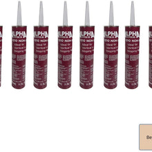 Alpha Systems 862160 N101004tk Non-Sag Roof Sealant-11 oz, Beige (Qty 2)