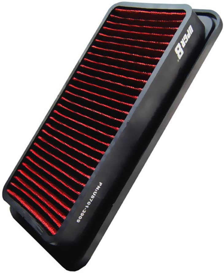 Upgr8 U8701-3909 Hd PRO OEM Replacement High Performance Dry Drop-in Panel Air Filter (Red) (Red)