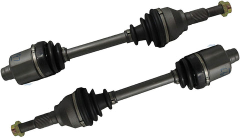 Detroit Axle - Pair (2) Complete Front CV Axle Drive Shafts for 2008 2009 2010 Saturn Vue 2.4L Gas Models