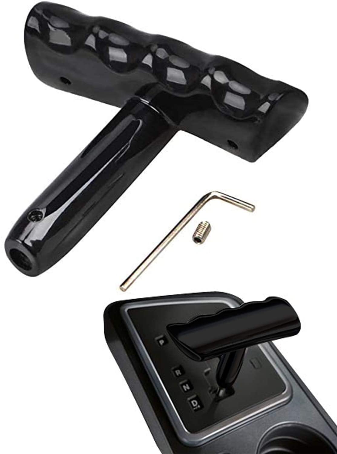 T-Handle Shift Knob Replacement for Automatic Transmission V8,Compatible With Dodge/Jeep/Chrysler,Fits Challenger,Charger,Durango,Ram,300/300c,Patriot,Compass,Liberty,Commander,Grand Cherokee and more