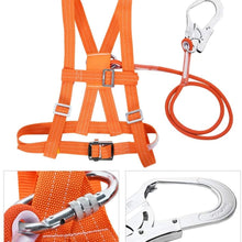 Jadeshay Climbing Harness Outdoor Adjustable Safe Belts for Mountaineering Tree Climbing Outdoor Training Caving Rock Climbing Rappelling Equip Aerial Work Large Buckle 1.6m