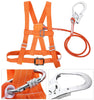 Jadeshay Climbing Harness Outdoor Adjustable Safe Belts for Mountaineering Tree Climbing Outdoor Training Caving Rock Climbing Rappelling Equip Aerial Work Large Buckle 1.6m