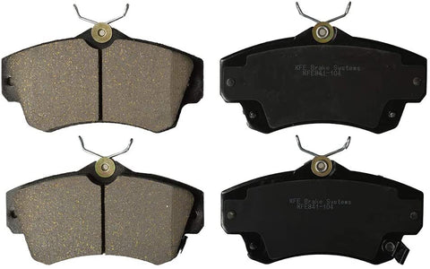 Premium Ceramic Brake Pad Front Set KFE Ultra Quiet Advanced Compatible with: 2001-2010 Chrysler PT Cruiser; Neon SRT-4 KFE841-104