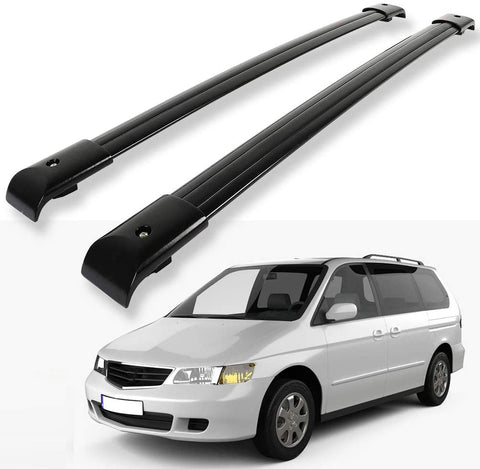 WHEELTECH Roof Rack Cross Bar Rail fit For Honda Odyssey 3.5L 1999-2004 Cargo Racks Rooftop Cargo Luggage Baggage Black Crossbars