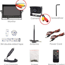 Wireless Backup Camera Kit Waterproof Wireless License Plate Rear View Camera,Night Vision Reverse Rearview Cam for Trucks, Trailer, RV,Pickup Trucks,Cargo,Vans,etc