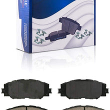 Detroit Axle - Front Ceramic Brake Pads w/Hardware for 2006-2016 Rav4 without 3rd Row Seating. Fits 275mm Rotor - Matrix/Vibe 1.8L