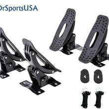 DrSportsUSA Car Rack Kayak Canoe Universal Carrier with Bow and Stern Lines Car Roof Kayak Canoe Gunwale Brackets