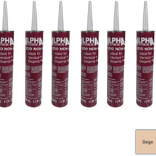 Alpha Systems 862160 N101004tk Non-Sag Roof Sealant-11 oz, Beige (Qty 2)