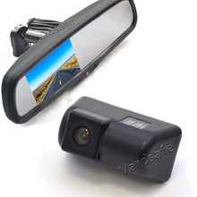 Vardsafe VS302R Reverse Backup Camera & Replacement Rear View Mirror Monitor for Ford Transit Connect (2010-2018)