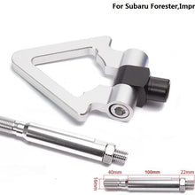 EPMAN Triangle Ring Trailer Tow Hook Ring Eye Towing Front Rear Aluminum For Subaru Forester For Impreza (Red)