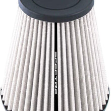 Spectre Universal Clamp-On Air Filter: High Performance, Washable Filter: Round Tapered; 2.5 in (64 mm) Flange ID; 8 in (203 mm) Height; 5.656 in (144 mm) Base; 3.156 in (80 mm) Top, SPE-HPR9609W