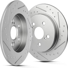 BRAKEUS Brake Rotors Kits Fit for 11-17 CT0h,09-10 Pontiac Vibe,for Toyota Corolla/Matrix/Prius/Prius Plug-In/Prius Prime with 5 -Lugs Slotted Disc