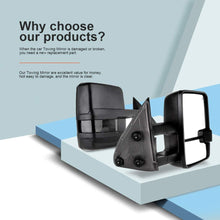 ZENITHIKE Tow Mirrors with Driver Side and Passenger Side Power Heated Turn Signal Clearance Lamp Towing Mirrors Fit For 2003-2006 Chevy GMC Sierra Pickup Yukon Yukon XL Yukon Denali Cadillac Escalade