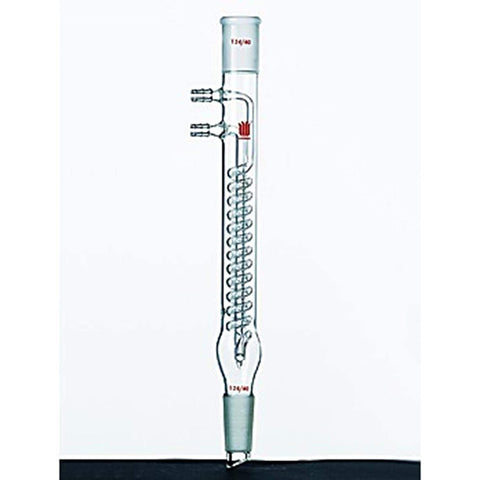 Kemtech America C264275 Synthware Reflux Condenser, 24/40 Joint, 275 mm Jacket Length, 10 mm Hose Connection, 425 mm Height