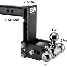 B&W TS10049B Tow and Stow Magnum Receiver Hitch Ball Mount