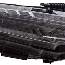 Brock Replacement Passenger LED Headlight Compatible with 16-19 Civic