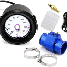 XinQuan Wang 52mm LCD Liquid Crystal 7 Color Virtual Pointer Display Water Temperature Meter Celsius Auto Gauge (Color : with 30mm, Size : Free)