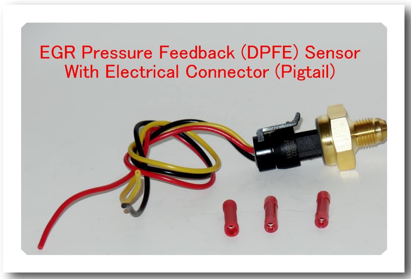 1850352C2 EGR Valve Pressure Feedback Sensor W/ PIGTAIL Fits: V8-6.0 FORD E-350 E-50 05-10 EXCURSION 2005 F-250 SUPER DUTY F-350 SUPER DUTY F-450 SUPER DUTY F-550 SUPER DUTY 05-07 F-650 F-750 05-2008