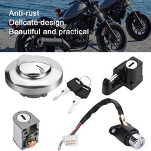 Ignition Lock, Motorcycle Ignition Switch Fuel Gas Cap Seat Lock Keys for Honda CMX250 Rebel 1985-2014 CA125