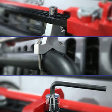 KSP Anti-Theft Jack Mounts fit for Jeep Offroad Roof Rack Front Bumper Bull Bar Roll Cage,High Lift Tube Mounting Adjustable 2.5"-3.14"(Silver)