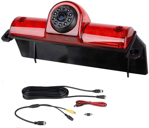 Brake Light Rear View Backup Camera Compatible with Chevy Express GMC Savana Van 1500 2500/3500 2003-2019 Brake Light Camera Brake Light Reverse Backup Camera