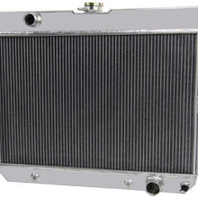OzCoolingParts 63-68 Chevy Radiator, 4 Row Core Full Aluminum Radiator for 1963-1968 64 65 66 67 Chevy Bel-Air/Impala/Chevelle/EL Camino/Biscayne/Cappice and Many GM Cars