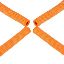 X AUTOHAUX 8 Pcs Orange Spark Plug Wire Boots 1800 Degree Heat Shield Protector Sleeve for Car