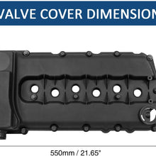 X AUTOHAUX 03H103429D Car Engine Valve Cover for Audi Q7 3.6L 2007-2010 for Volkswagen Touareg 3.6L 2007-2017