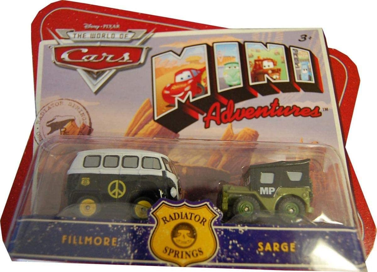 Disney CARS Mini Adventures Radiator Springs 2-Pack Fillmore & MP Sarge
