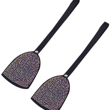 2PCS Crystal Diamond Car Back Seat Hidden Hook Headrest Hanger, Bling Bling Luster Crystal Diamond Car Decor Accessories for Women (Seatback-Hooks-2pcs)