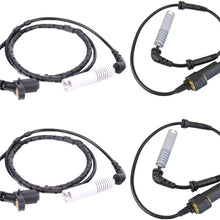 Bapmic 4 Pcs 34521164651 Front + 34521164652 Rear ABS Wheel Speed Sensor for BMW 323Ci 323i 325Ci 325i 328Ci 328i 330Ci